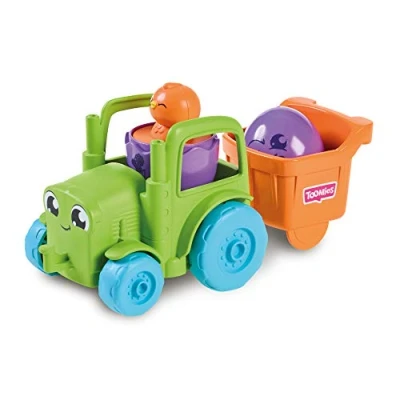 Image de TOMY Toomies Tracteur transformable 2 en 1 Jouet Bébé, À Pousser avec Oeufs, Trieur de Formes Éducatif Couleurs et petits Sons, Pour Bébés Garçons Filles, 3 Ans