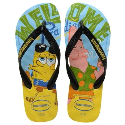 Image de Havaianas Top Bob l&#039;éponge, Tongs Unisexe Adulte, Jaune citron, 7.5/8 UK