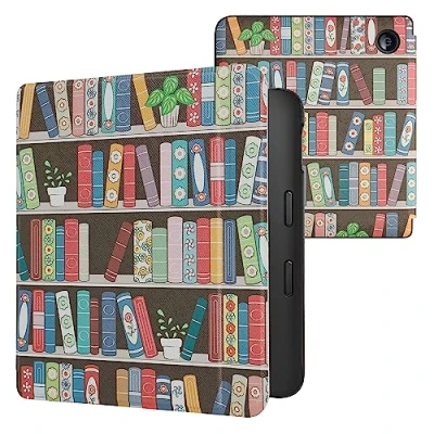 Image de kwmobile Étui Compatible avec Kobo Libra 2 Coque à Rabat magnétique Tablette eReader Similicuir Bleu Vert Fuchsia