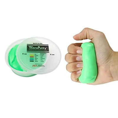 Image de CanDo TheraPutty antimicrobien Pâte à malaxer 170 g vert (moyen)