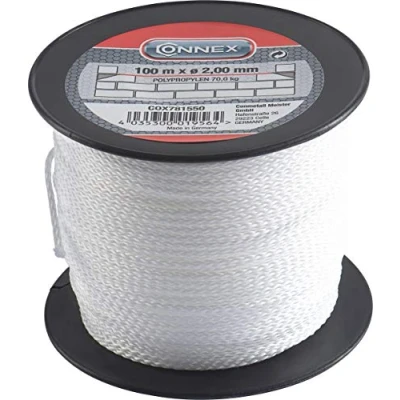 Image de Connex COX781550 Cordeau de maçon 100 m Max 60 kg 2 mm Blanc