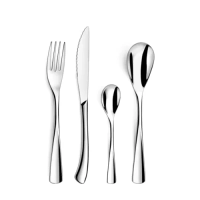 Image de Amefa 245500AF20C40 Vision Couverts de table/coffret 6 personnes Acier Inoxydable/Couvert Monobloc Finition Brillante 13,7 x 7 26,5 cm