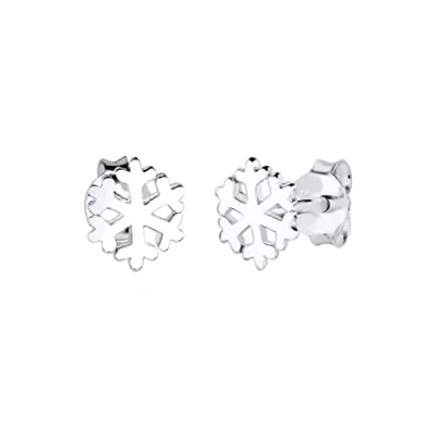 Image de Elli Snowflake Boucles d&#039;oreilles pour enfants, Taille: One Size, Silber