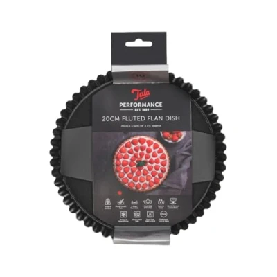 Image de Tala Moule de Cuisson Performance pour flan, Noir, 20 cm
