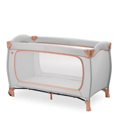 Image de hauck Lit Parapluie Bebe Sleep N Play Go Plus, Grande Ouverture Latérale pour Jouer, Pliable, Compact, Sac de Transport, la Naissance à 15 kg, Dusty Cork