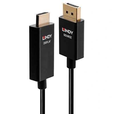 Image de LINDY Câble actif DisplayPort vers HDMI avec HDR, 3 m
