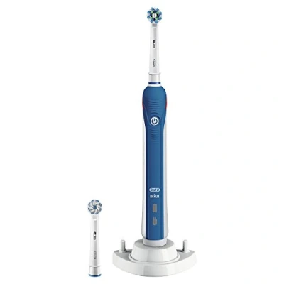 Image de Oral B Pro 2 2700 CrossAction Brosse à Dents électrique pour Adulte, Bleue