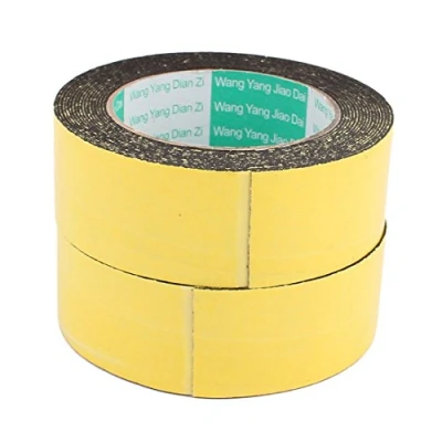 Image de sourcing map 2pcs 40mm x 1mm auto adhésif simple face ruban mousse antichoc 5M Longueur