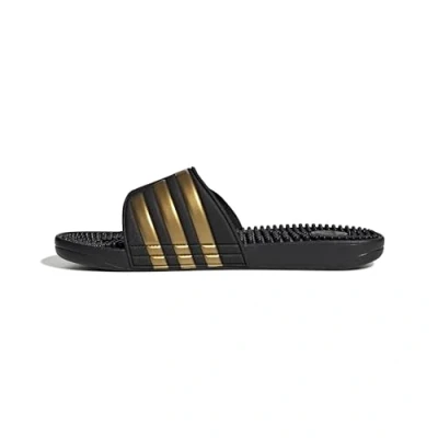 Image de adidas Mixte Adissage Slides TOBOGGANS, Core Black/Gold Metallic/Core Black, 37 EU