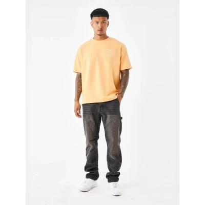 Image de Project X Paris TEE Motif Coeurmonde Tshirt imprimé, Homme, Taille: Large, Apricot cream