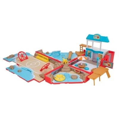 Image de Bizak Pokémon Playset 63223424 Sac à Dos Transformable pour Jouer avec Figurines d&#039;action 10 Fonctions de Jeu