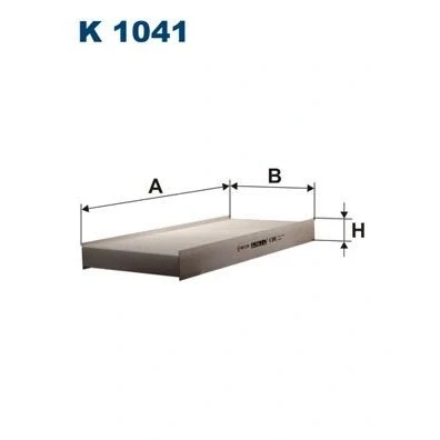 Image de FILTRON K 1041 Filtre d&#039;habitacle à particules 400 180 40 MAN: M 2000 L