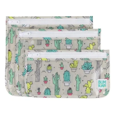 Image de Bumkins Sacs de voyage à devant transparent (3 paquet) Cacti