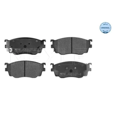 Image de MEYLE 025 237 7716/W Jeu de plaquettes frein ORIGINAL Quality Essieu avant avec indicateur d&#039;usure tôle anti bruit MAZDA: 323 F 6, Premacy