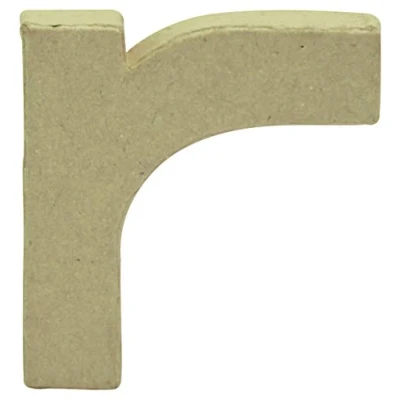 Image de Décopatch AC830C Un support en papier brun mâché 1,5x8x8,5 cm, Lettre minuscule r