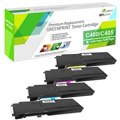Image de GREENPRINT 4 Couleurs Cartouches de Toner Compatible pour XEROX VersaLink C400 C400n C400dn C405 C405n C405dn MFP 【Très Haut rendement】 10500 Pages Noir &amp; 8000 C M Y