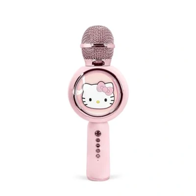Image de Microphone karaoké Hello Kitty avec Haut Parleur sans Fil et lumières LED