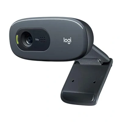 Image de Logitech C270 HD Webcam for Education, 720p/30fps, appels vidéo sur écran Large, Correction de la lumière HD, Micro avec réduction du Bruit, pour Skype, FaceTime, Hangouts, WebEx, PC/Mac Gris