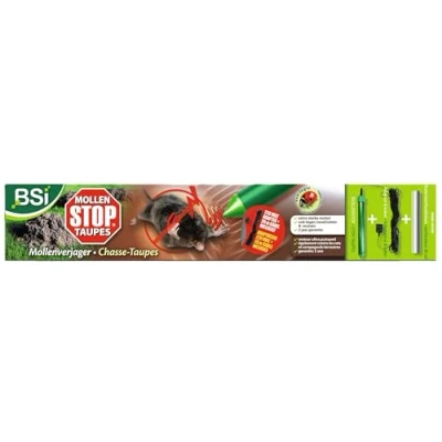 Image de BSi répulsif à taupes Mollen Stop 220V 40 cm vert 2 pièces