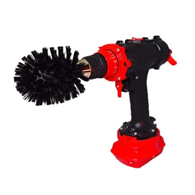 Image de Kornely™ Brosse de Forage qualité supérieure Ultra Rigide Noir 8,5 cm Ne Raye Pas Les Surfaces Convient pour Le Nettoyage des grilles, la Pierre, Brique, du carrelage extérieur.