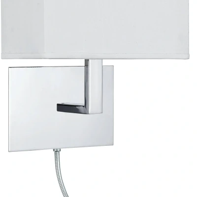Image de Searchlight Applique murale 6519 avec lampe de lecture LED, chrome