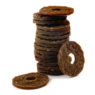 Image de PetSafe Anneaux de Friandises en Peau Bœuf pour Jouet Busy Buddy Chien, 16 par Sachet, Taille A
