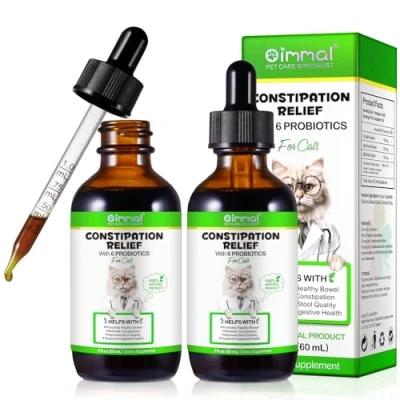 Image de Soulagement De La Constipation Pour Les Chats, Favorise Un Intestin Sain, En Douceur Chez Améliore Qualité Des Selles,Favorise Santé Digestive 60Ml (2)