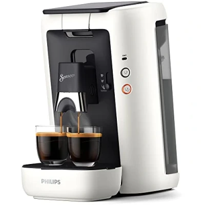 Image de Philips Senseo Maestro CSA260/10 Machine à café dosettes avec sélection de l&#039;intensité du et fonction mémo, réservoir d&#039;eau 1,2 litre, blanc