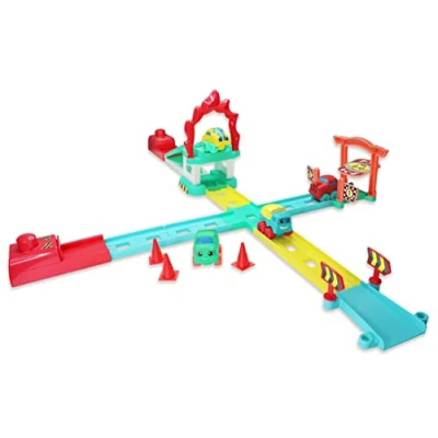 Image de JC TOYS Mon Premier Circuit pour Voitures Lots to Play Toys, Comprend 4 Voitures, Piste et Rampe, Encourage l&#039;imagination la créativité, Multicolore, Unisexe, +18 Mois, 81508