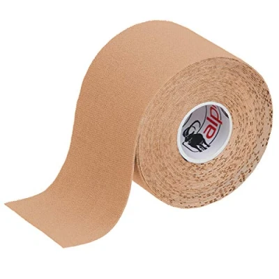 Image de ALPIDEX Ruban Adhésif de Kinésiologie 5 m x 5,0 cm Diverse Couleurs 1/3/ 6/12 Rouleaux E Book Exemples D&#039;application Bandes Kinesiology Tape, Couleur:couleur la peau, Quantité:1 rouleau
