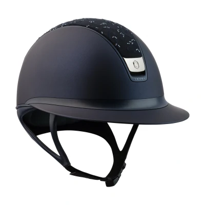 Image de Casque d&#039;équitation Samshield Custom Miss Shadowmatt Crystal Leaf 5 Swarovski