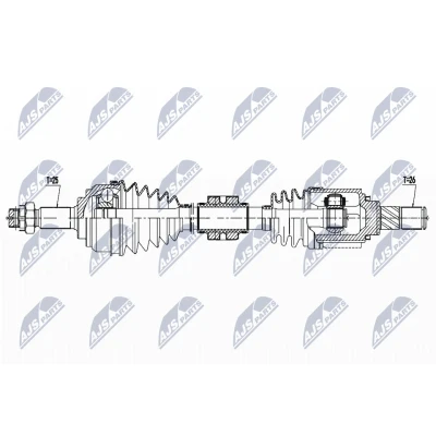Image de Essieu moteur NTY NPW NS 136