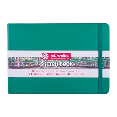 Image de Talens Art Creation Carnet de croquis 80 feuilles Vert forêt 21 x 15 cm
