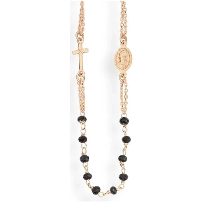 Image de Mugler CRORN3 Collana Amen ROSARIO Donna Colore Oro rosa Materiale Argento Pietra Cristallo
