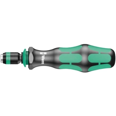 Image de Wera 05051482001 817 R Porte embouts avec mandrin à serrage rapide Rapidaptor, 1/4 pouce x 133 mm, Noir/vert