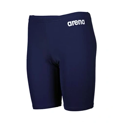 Image de Arena Solid Team Maillot de Bain Enfants, Jammer Course à Séchage Rapide, MaxLife Tissu Eco avec Une Résistance Maximale au Chlore et Protection UV UPF 50+