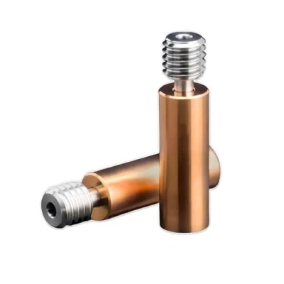 Image de BZ 3D Ender 3 Bi metal Heatbreak,CR 10 Bimétallique Titane+Cuivre Tout Métal Heatbreak pour 3/V2/Pro/Ender 5/Plus/Pro/CR 10/V2/CR10S/S4/Neptune 3/Pro/Plus/Max/Neptune 4/Pro Hotend.(2 pièces)