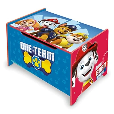 Image de ARDITEX Nixy Children Coffre à jouets et banc en bois de luxe Paw Patrol