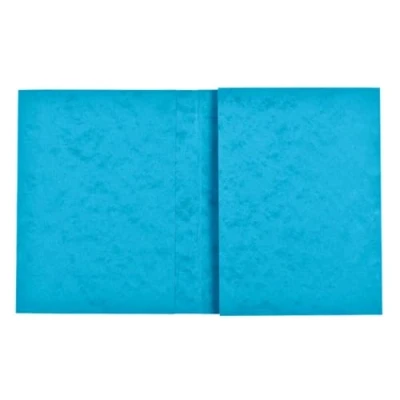Image de Exacompta Réf. 35122E Carton de 80 protège cahiers 24x32 cm en carte lustrée véritable, avec champ d&#039;inscription Idéal pour l&#039;école, collège, universités Coloris turquoise