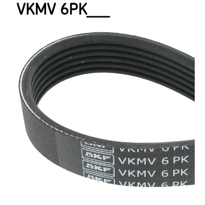 Image de SKF VKMV 6PK798 Courroie Poly V 798mm 6 CITROËN: C3 II, Berlingo II Van, C4 Picasso 2, PEUGEOT: 208 I 3/5 portes, 3008 I, 2008 Break