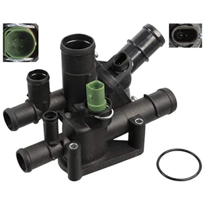 Image de FEBI BILSTEIN 108921 Thermostat d&#039;eau 105 avec joint d&#039;étanchéite commutateur de température boîtier VOLKSWAGEN: Golf 4, Bora Variant