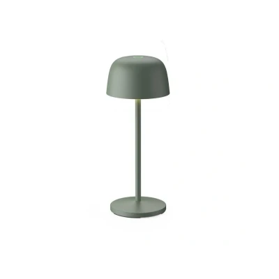 Image de Lindby Lampe à poser LED rechargeable Arietty, vert, aluminium, 27 cm, IP54