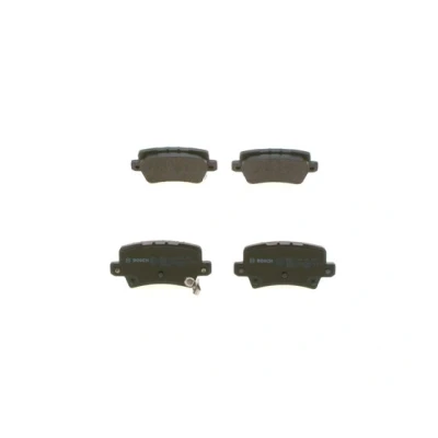 Image de BOSCH 0 986 494 249 Jeu de plaquettes frein Low Metallic avec indicateur d&#039;usure tôle anti bruit, instructions montage