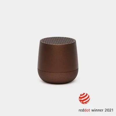 Image de LEXON Mini Enceinte Bluetooth 3W rechargeable par induction MINO + ALU (MARRON) Neuf