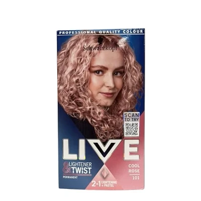 Image de Schwarzkopf LIVE Lightener plus Twist Coloration permanente pour cheveux Rose 101 100 ml