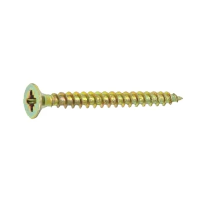 Image de ULTIMA VISSER FIXER COLLER Vis à bois agglomérés tête fraisée Pozidrive acier zingué 4X50 boîte de 500 10140050