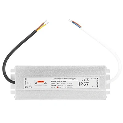 Image de Alimentation LED pour bande lumineuse 24V 120W 5A IP67 étanche Transformateur de pilote LED, Autre Équipement Électrique