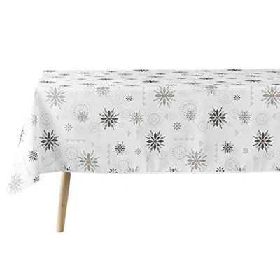 Image de douceur d&#039;intérieur, Nappe Rectangle (150 x 300 cm) Enchante Blanc, Polyester Imprimé