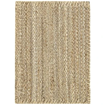Image de HAMID Tapis de Jute Granada 100% Fibre Naturelle Moquette Douce et Résistance Moyenne Tissé à la Main Salon, Chambre, Couloir Nature (70x50cm)