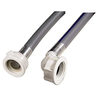 Image de Xavax Tuyau d&#039;arrivée d&#039;eau froide (pour lave linge, vaisselle, toutes les marques courantes Miele, Bosch, Beko, Siemens, Bauknecht, AEG, Gorenje, 1,5 mètres, 1 pièces) Gris/Blanc
